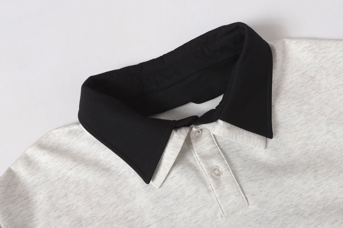 3-6-5.shop Layered Polo Long Sleeve Tee