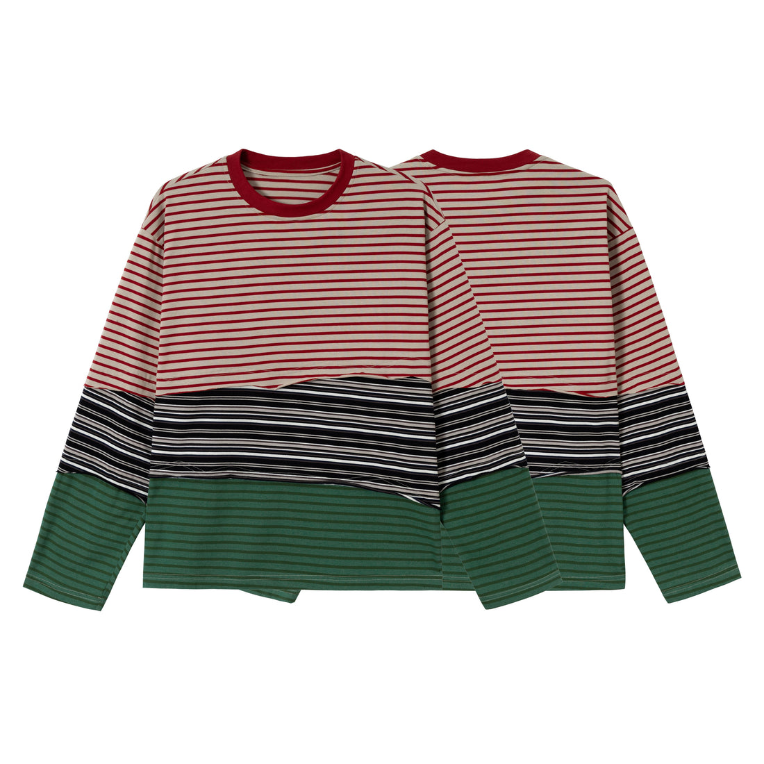3-6-5.shop Striped Long Sleeve Tee