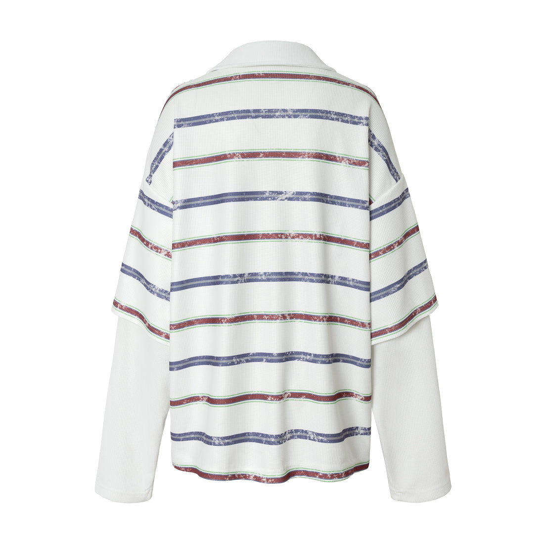 3-6-5.shop Abstract Stripe Long-Sleeve Polo Shirt