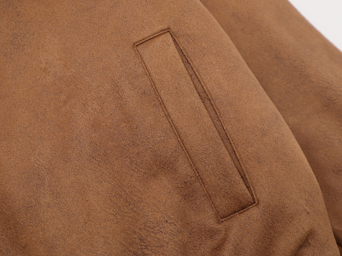 3-6-5.shop Fur-Collar Buckle Jacket