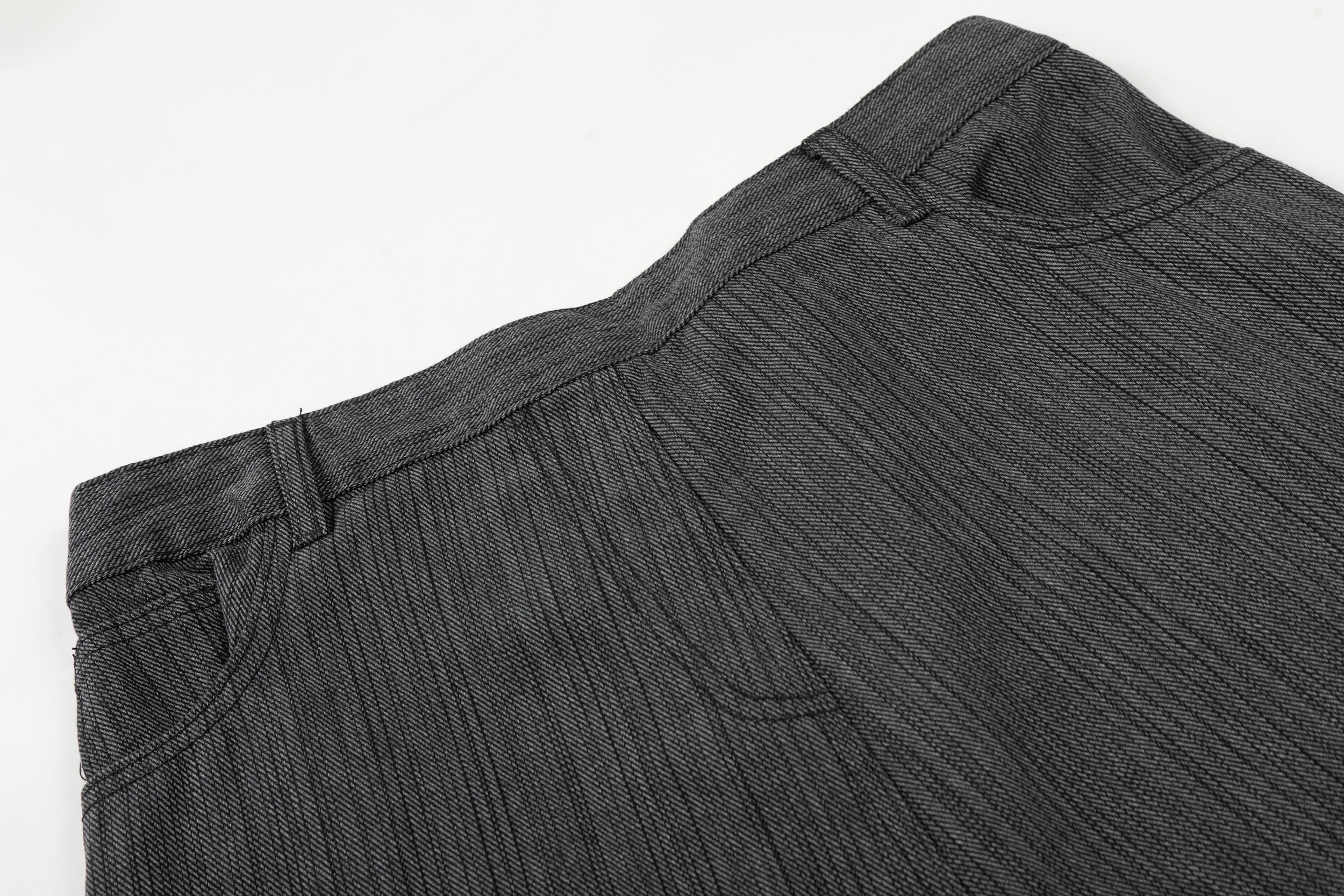 3-6-5.shop Textured Wide-Leg Utility Pants