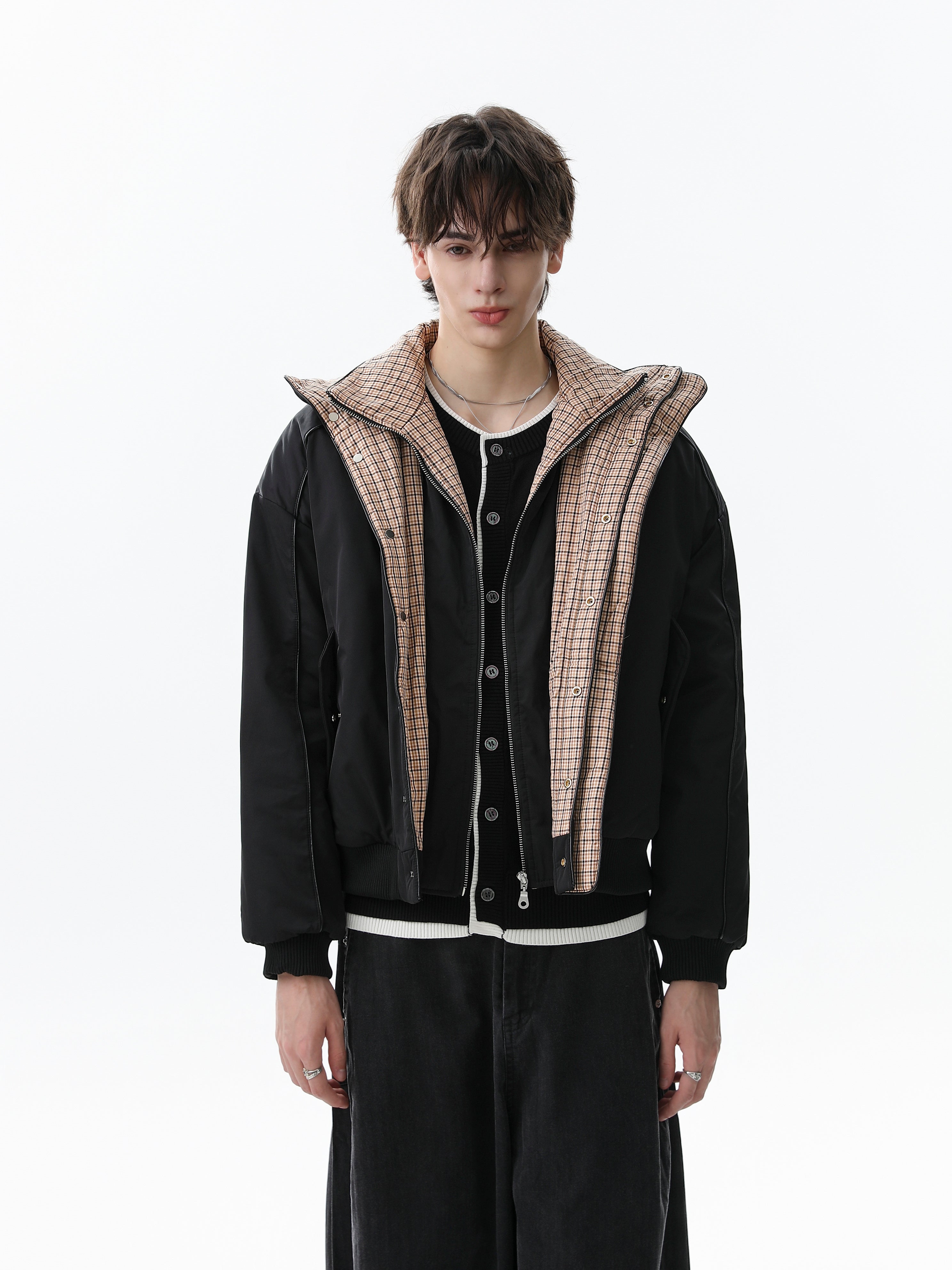 3-6-5.shop Reversible Collar Padded Jacket