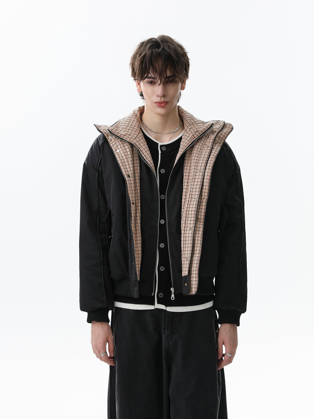 3-6-5.shop Reversible Collar Padded Jacket
