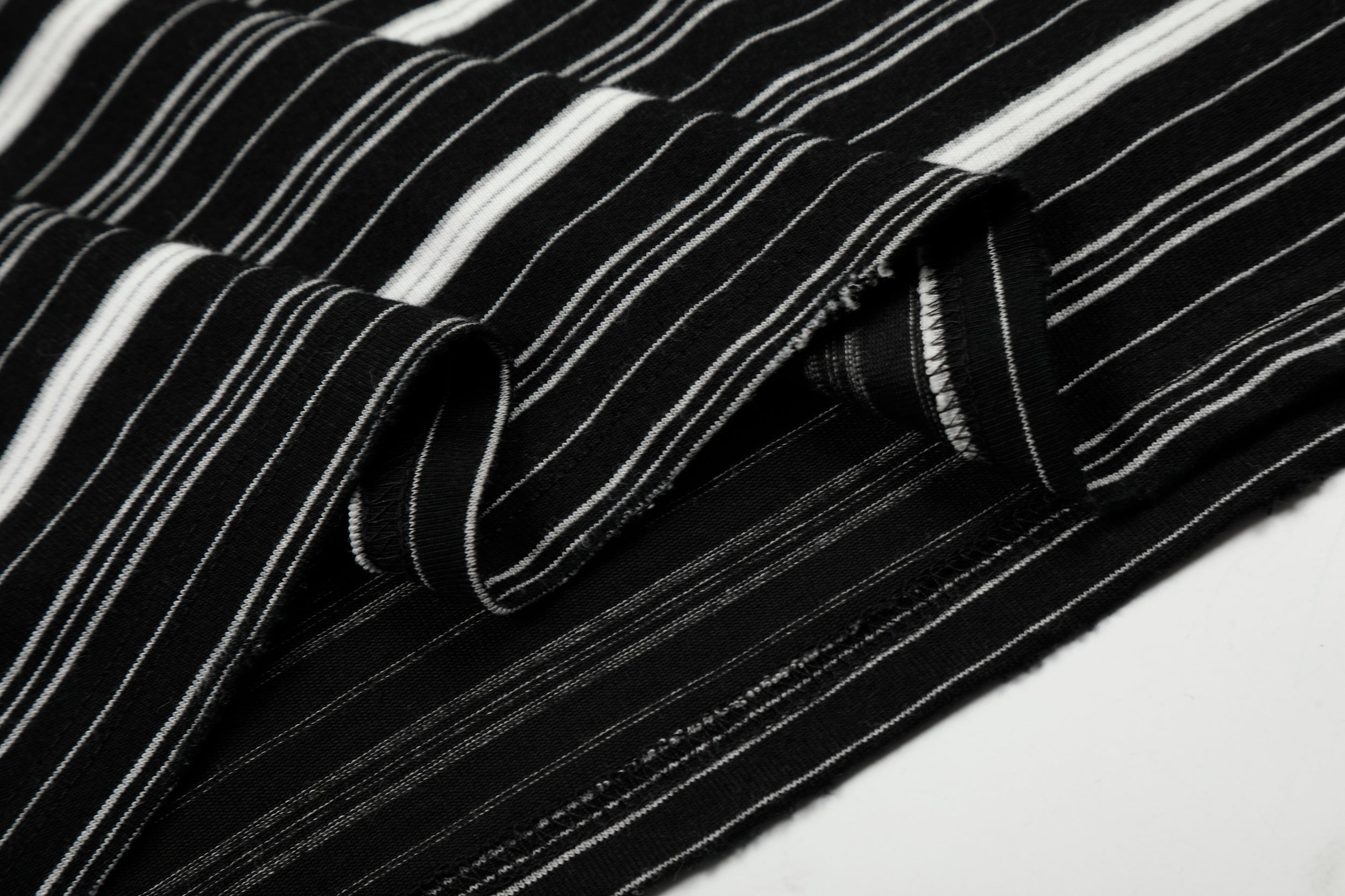 3-6-5.shop Striped Henley Long Sleeve Tee