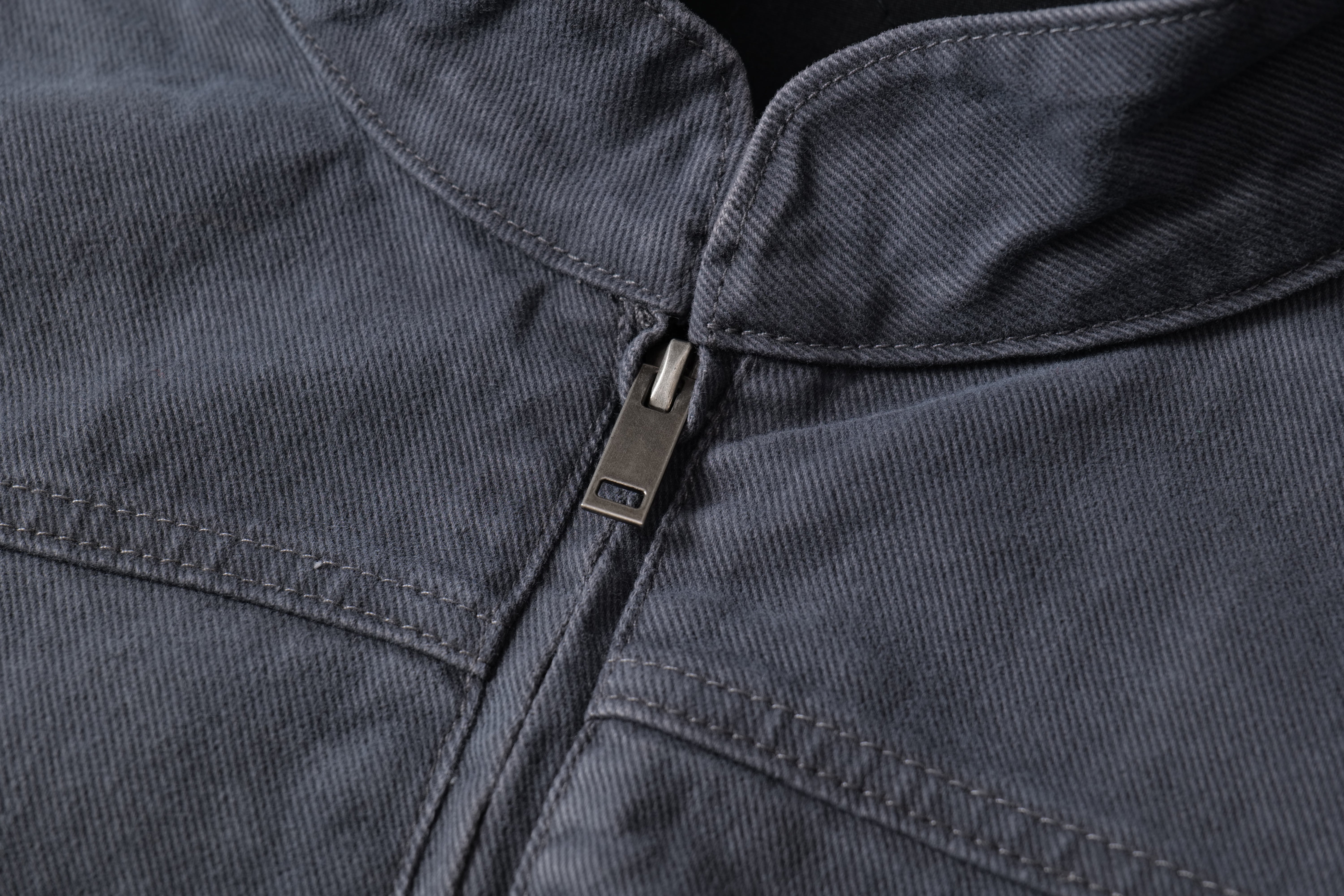 3-6-5.shop Washed Curved-Panel Bomber Jacket