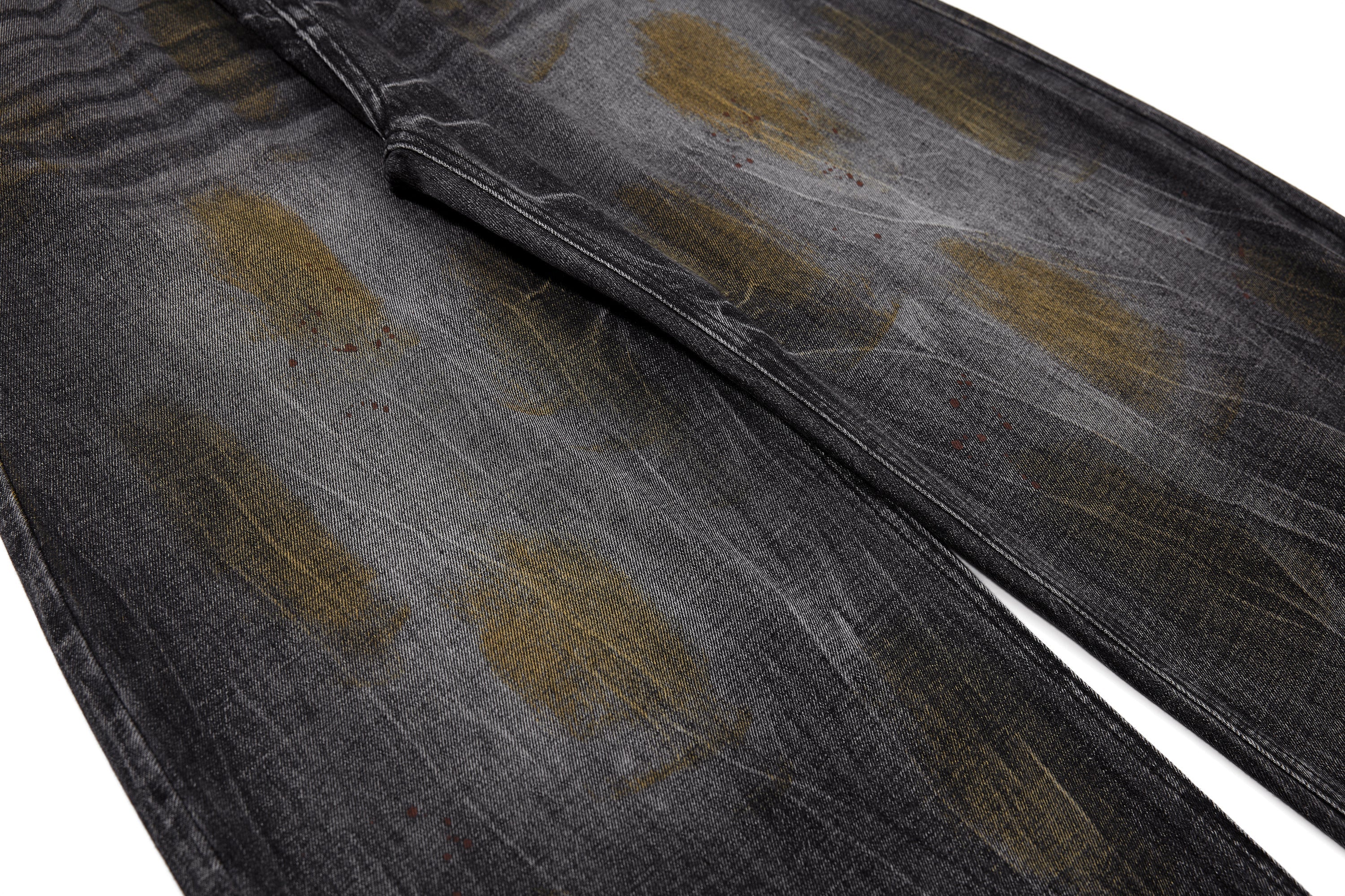 3-6-5.shop Vintage Washed Curved Denim Pants