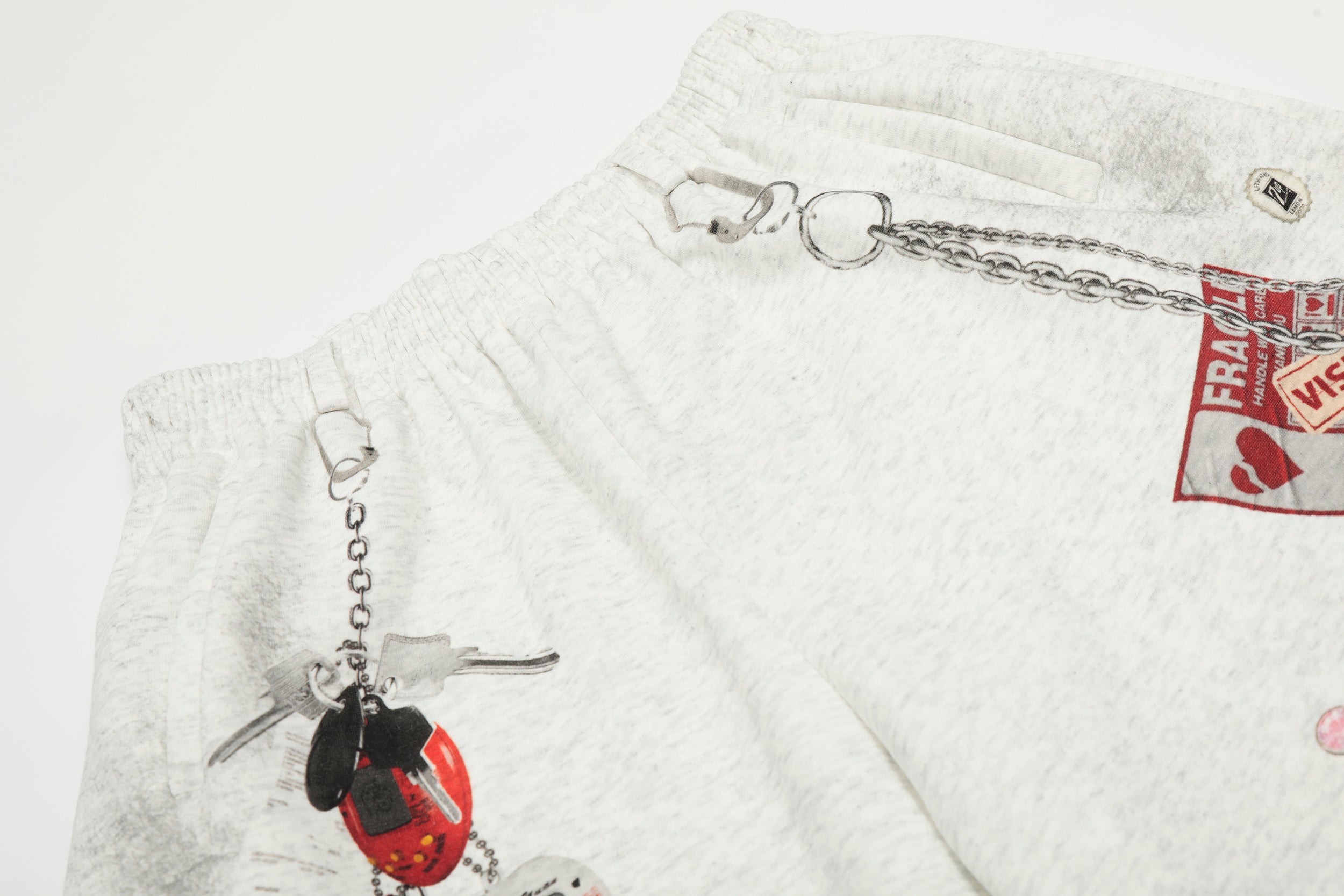3-6-5.shop Retro Gadget Print Sweatpants