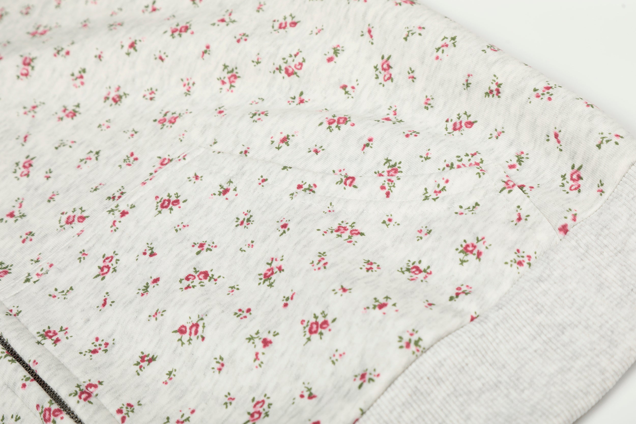 3-6-5.shop Floral Balaclava Zip Hoodie