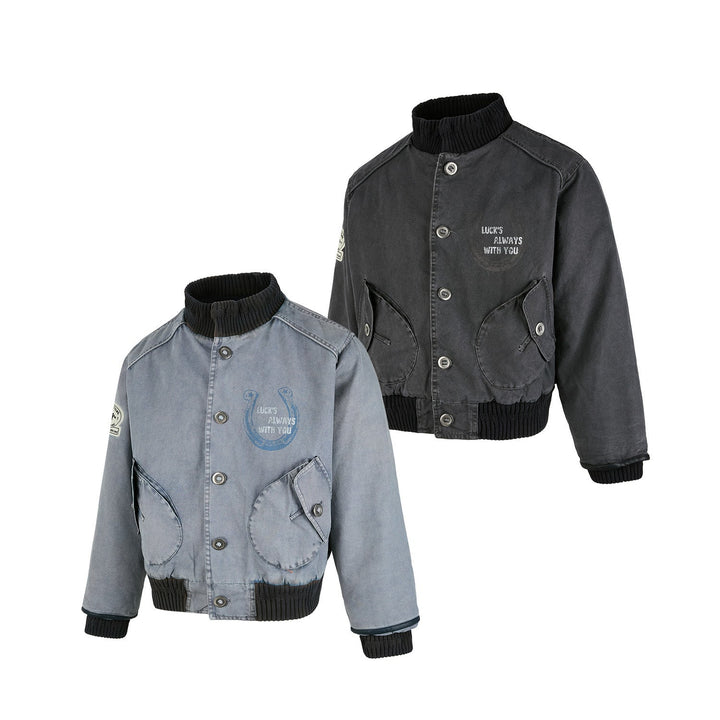 3-6-5.shop Vintage Washed Varsity Jacket