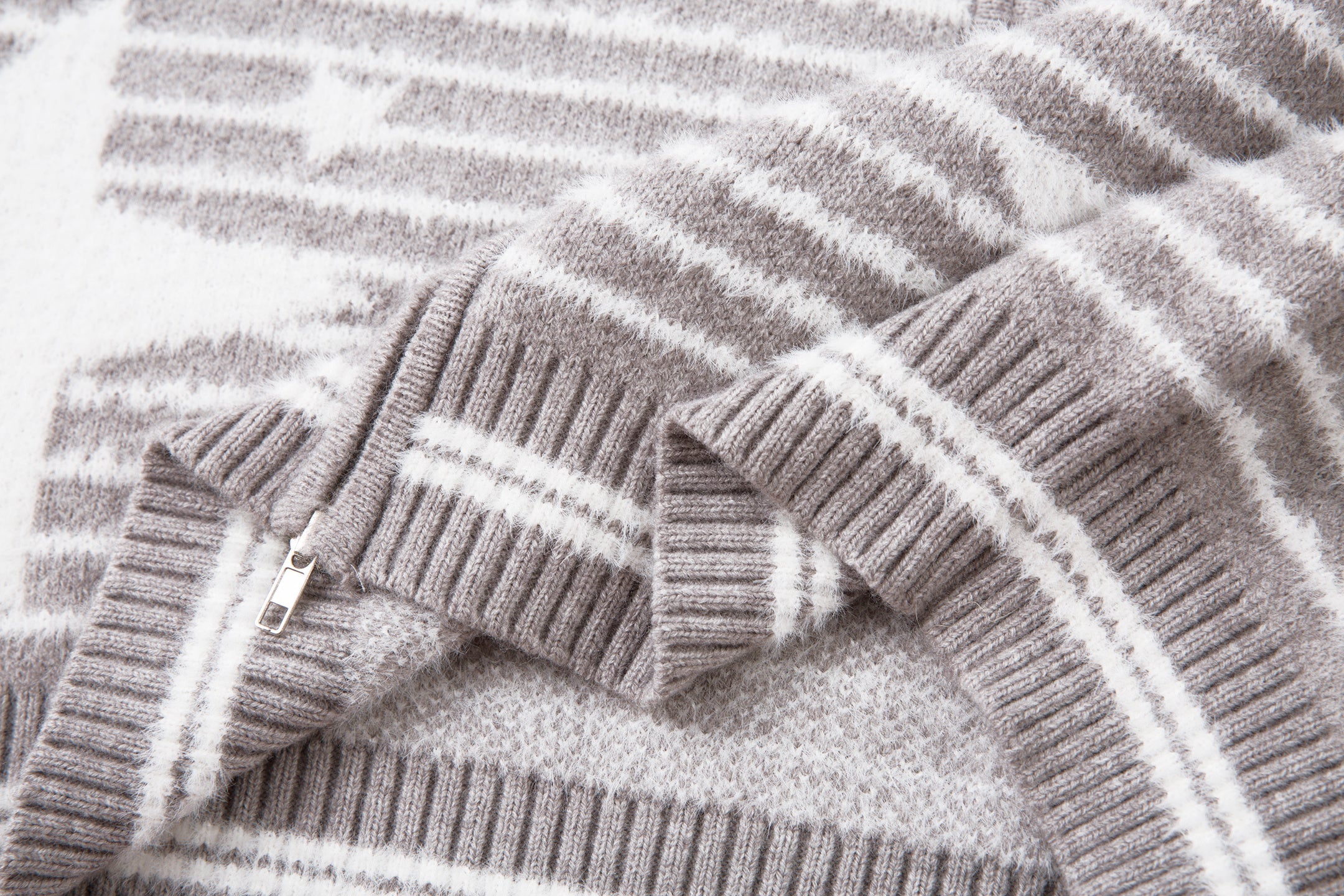 3-6-5.shop Star Knit Faux Fur Hoodie