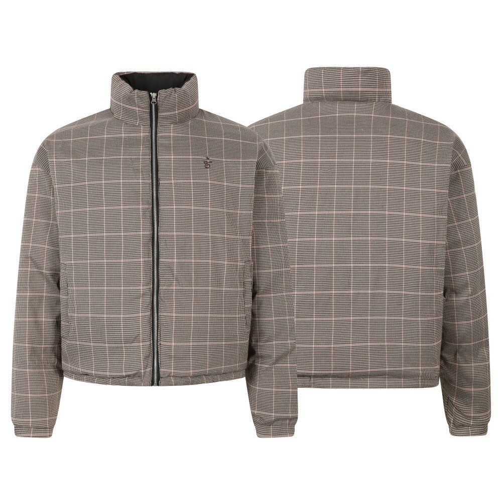 3-6-5.shop Reversible Check Puffer Jacket