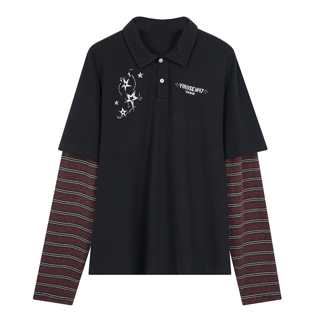 3-6-5.shop Layered Star Polo Tee