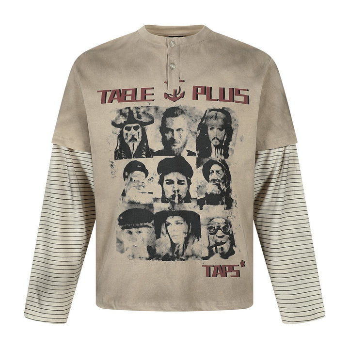 3-6-5.shop Layered Graphic Long-Sleeve T-Shirt