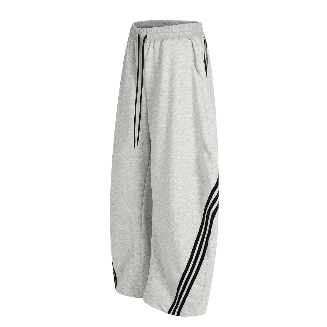 3-6-5.shop Curved Stripe Wide-Leg Pants