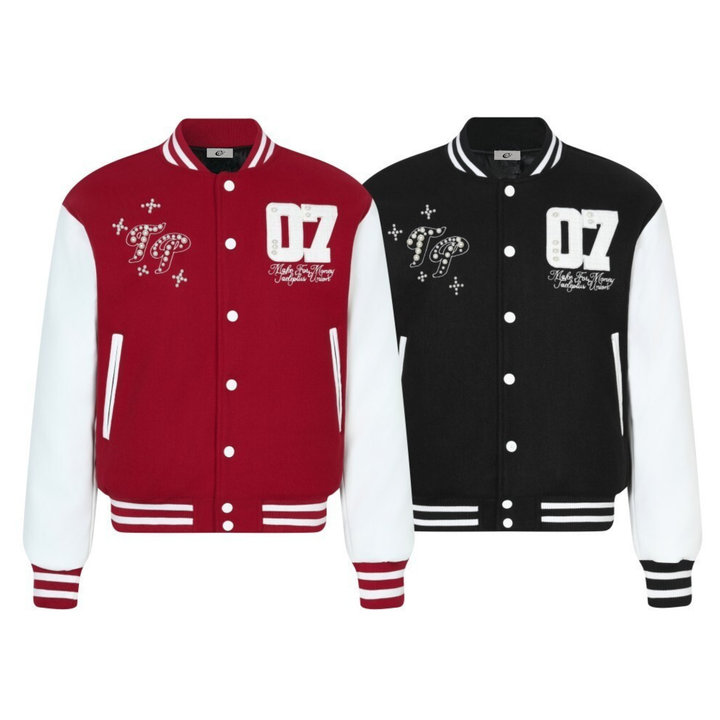 3-6-5.shop Pearl Varsity Jacket