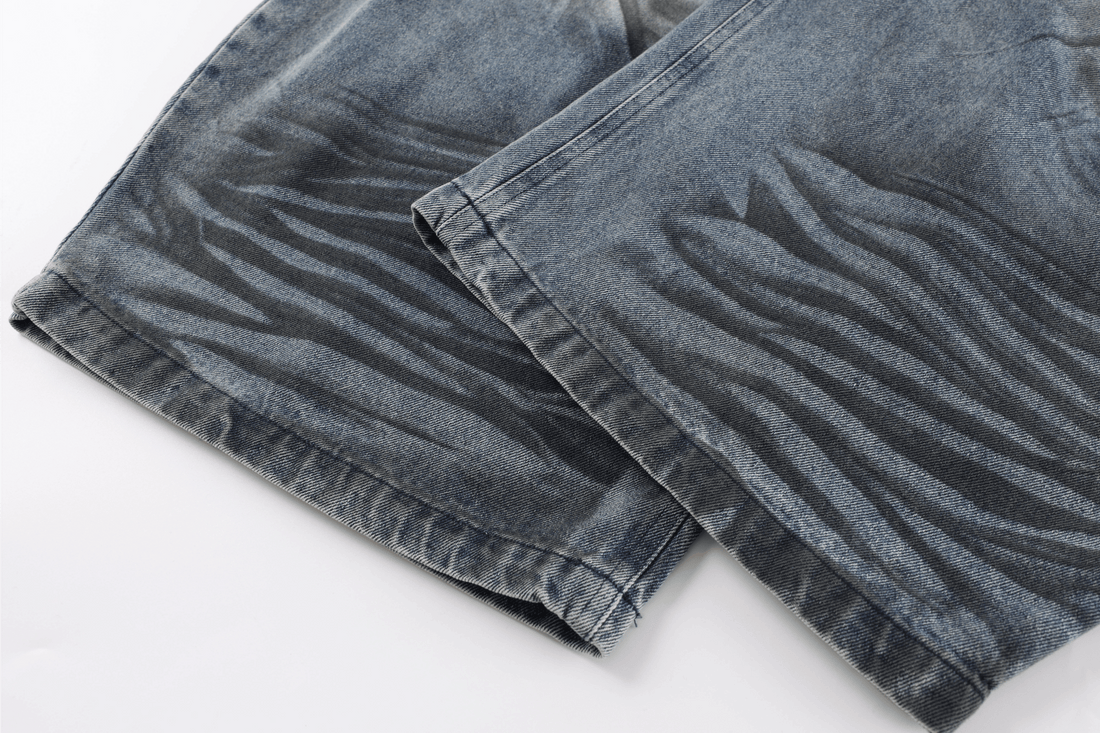 3-6-5.shop Wave-Wash Barrel Jeans