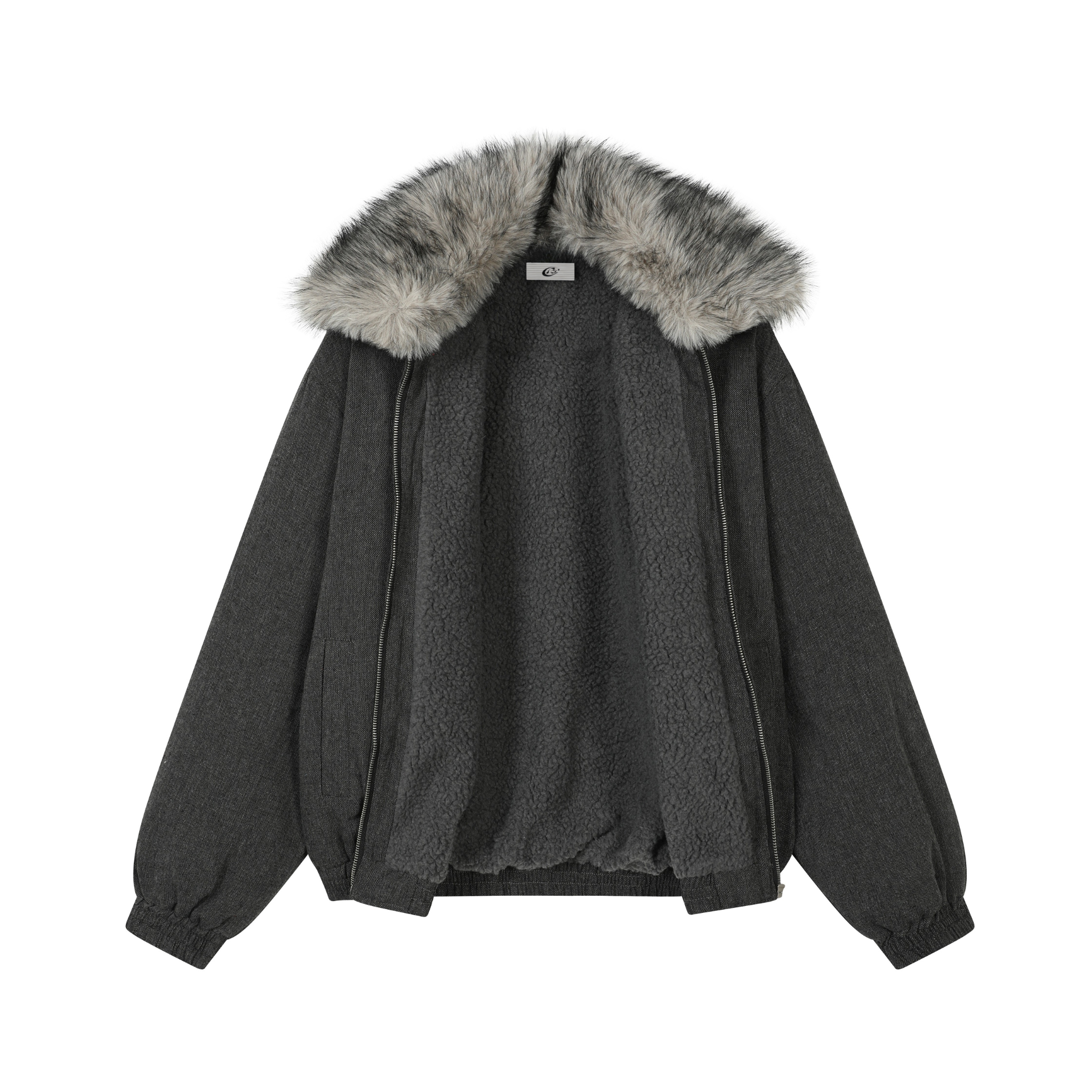 3-6-5.shop Faux Fur-Lined Winter Jacket