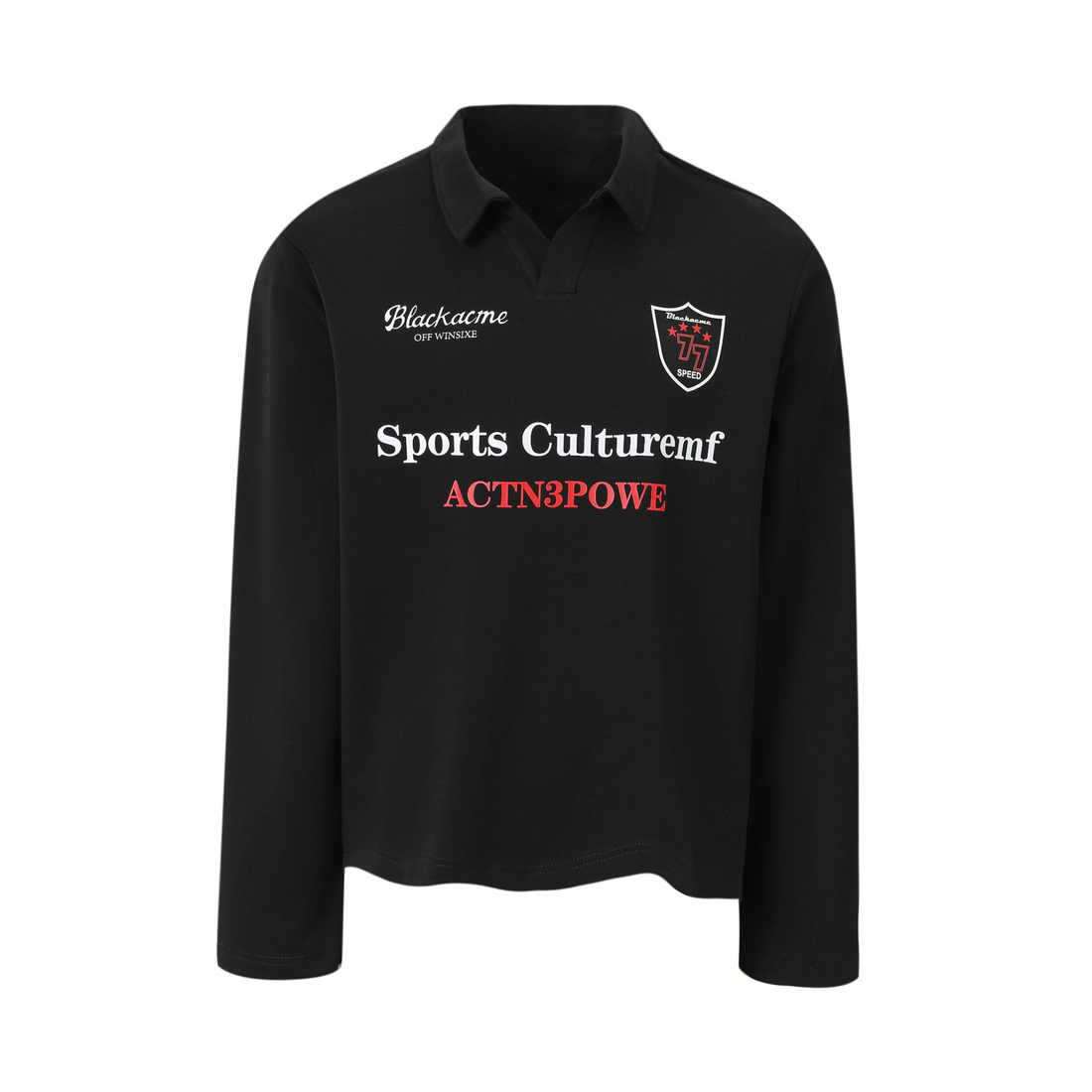 3-6-5.shop Sports Crest Long-Sleeve Polo