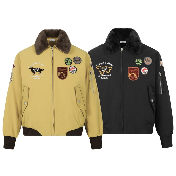 3-6-5.shop Aviation Patch Bomber Jacket