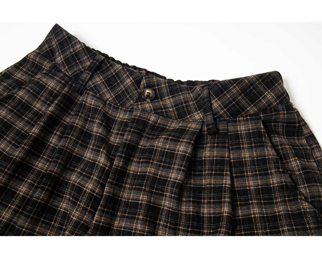 3-6-5.shop Plaid Cargo Shorts