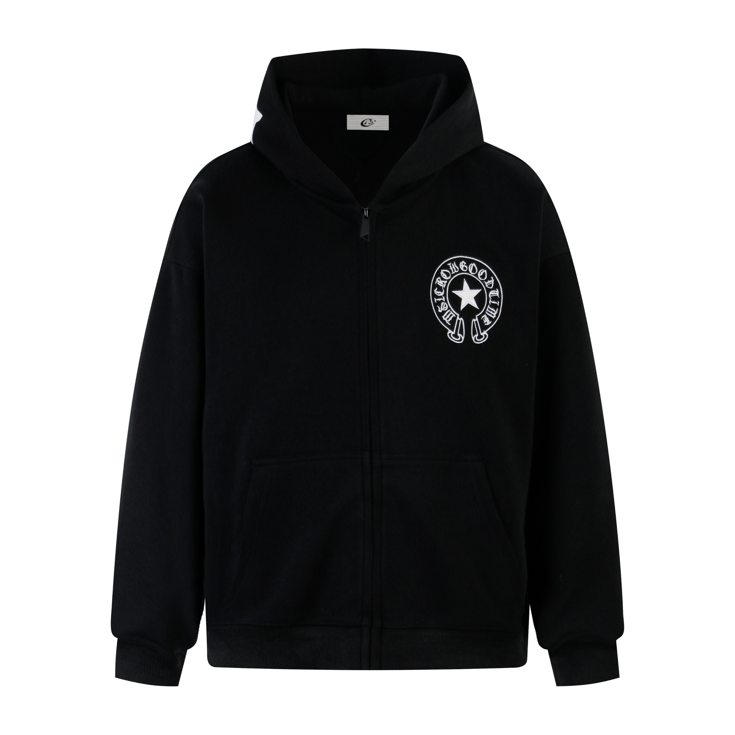 3-6-5.shop Camo Flag Zip-Up Hoodie