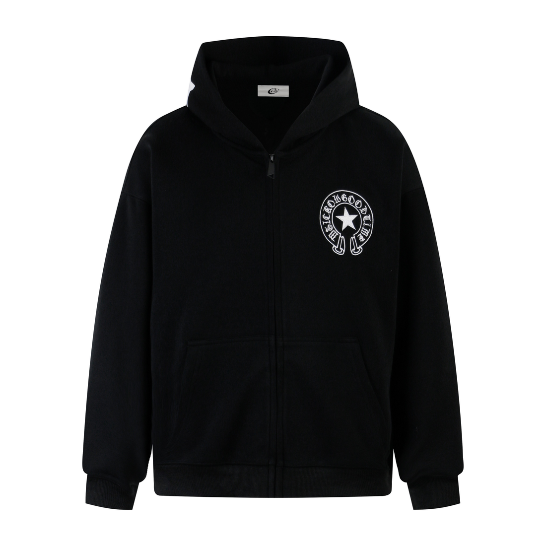 3-6-5.shop Camo Flag Zip-Up Hoodie