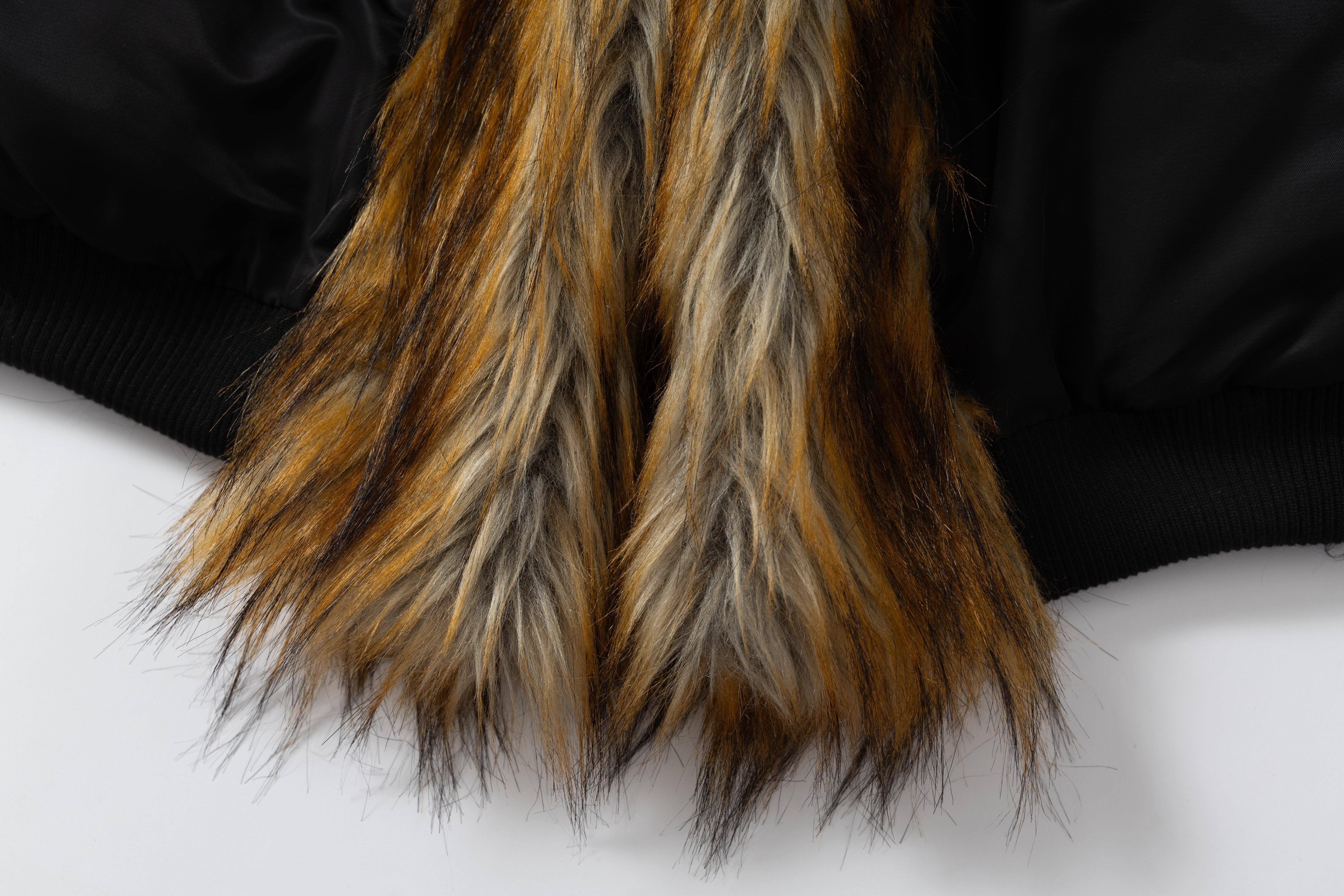 3-6-5.shop Faux-Fur Lined Bomber Jacket