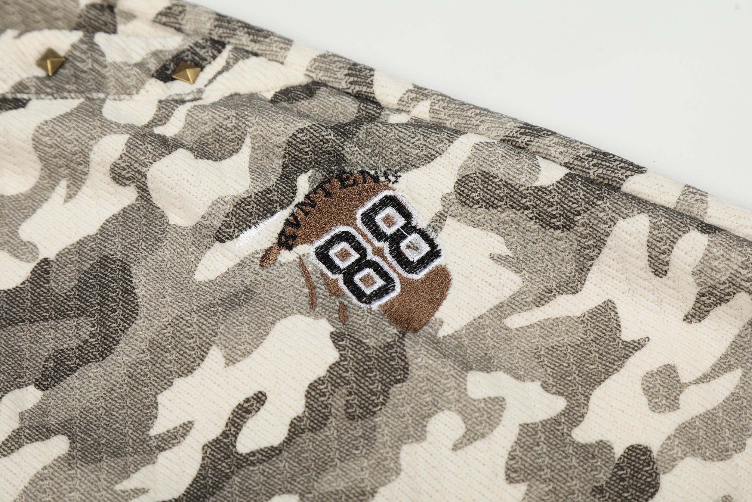 3-6-5.shop Vintage Camo Wide-Leg Sweatpants