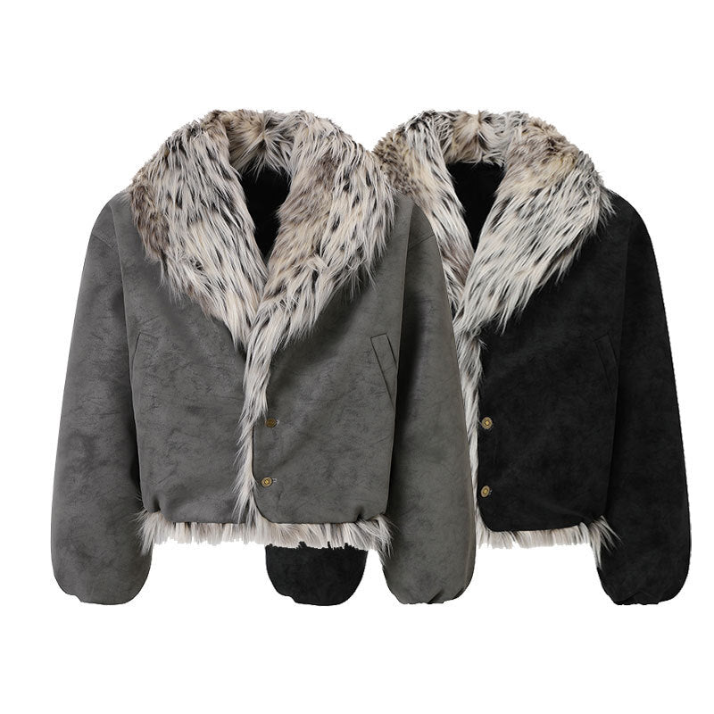 3-6-5.shop Faux-Fur Collar Winter Jacket