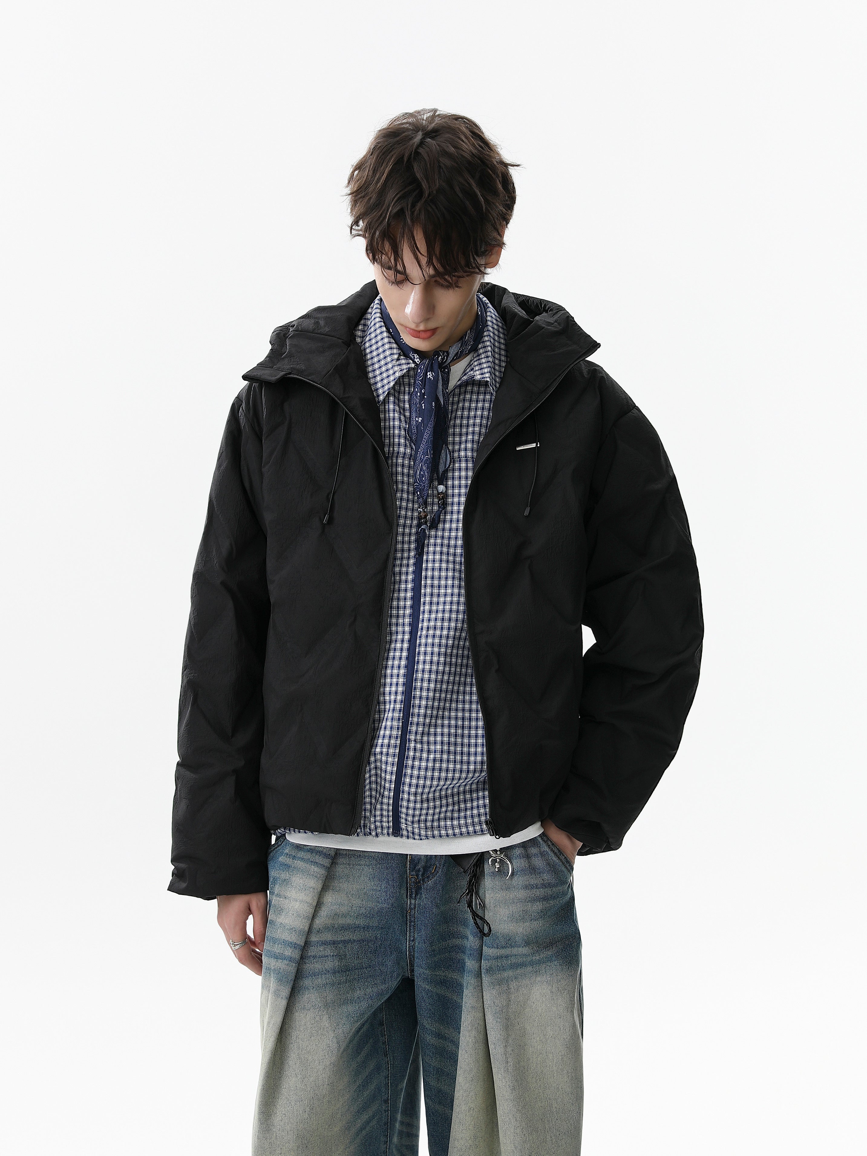 3-6-5.shop Reversible Faux Suede Fur Hooded Jacket