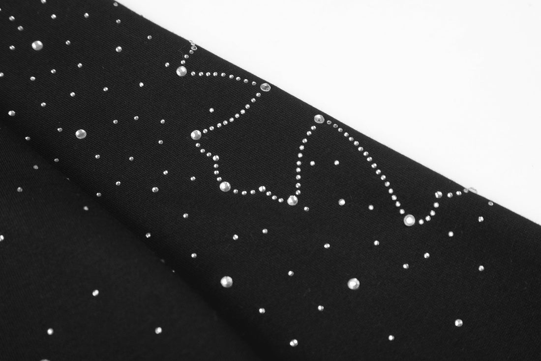 3-6-5.shop All-Over Rhinestone Zip Hoodie