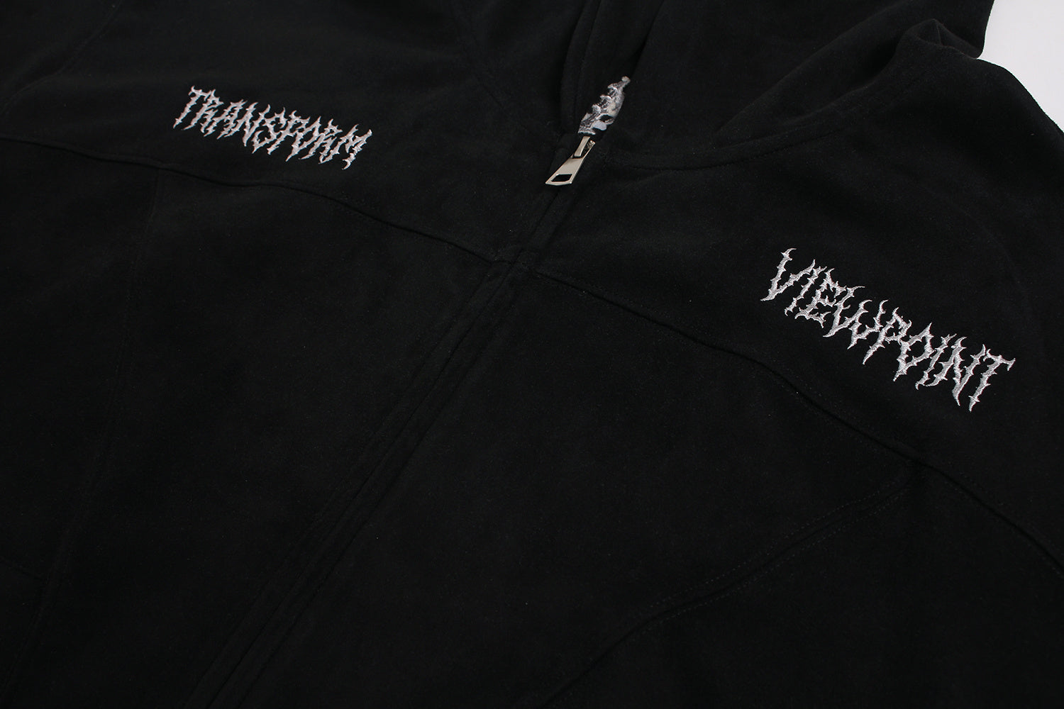 3-6-5.shop “Viewpoint” Suede Track Hoodie