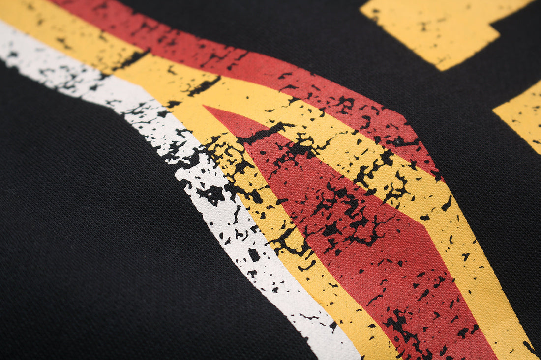 3-6-5.shop Fleece-Lined Sports Letter Wide-Leg Sweatpants