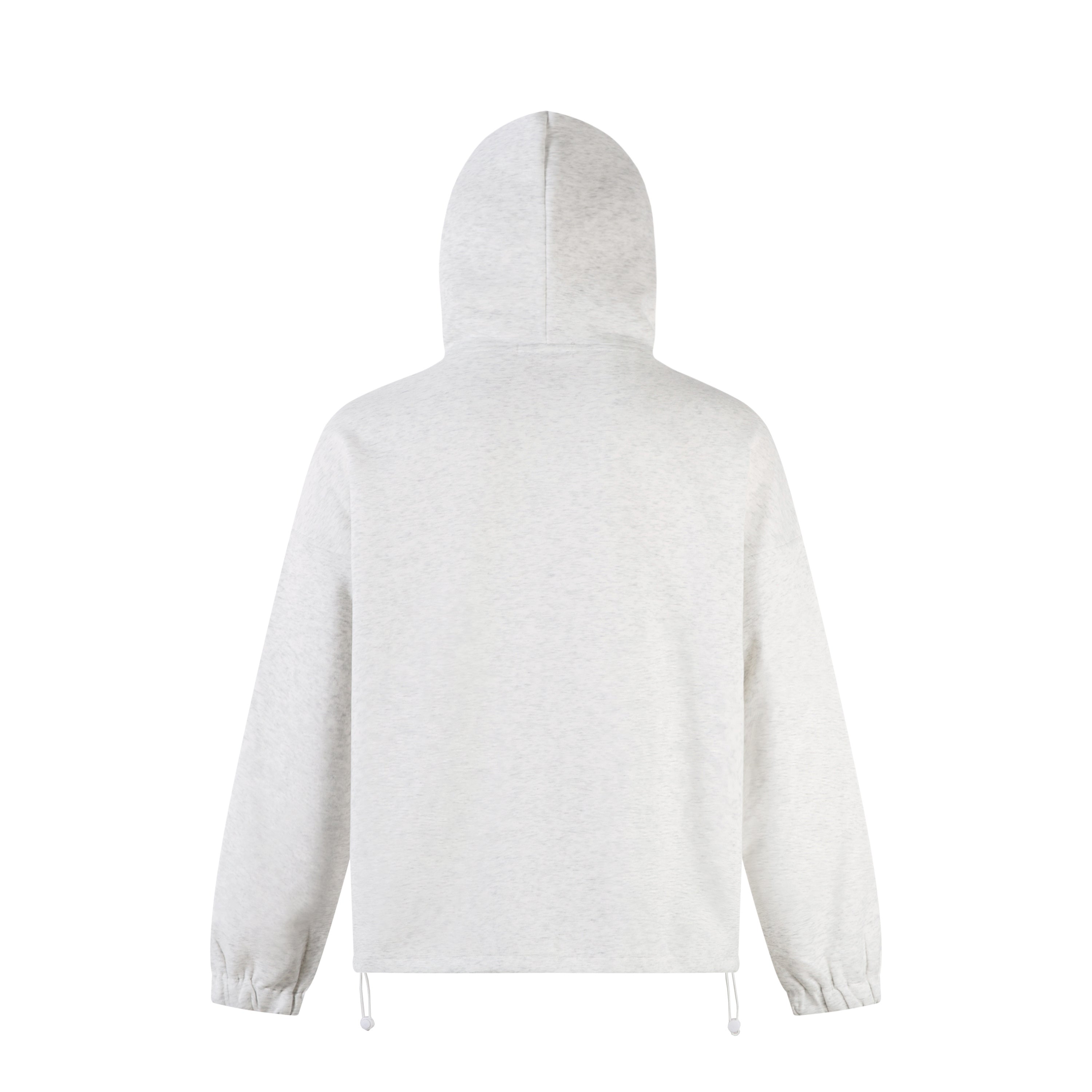 3-6-5.shop Color-Block Scarf Hooded Zip Jacket