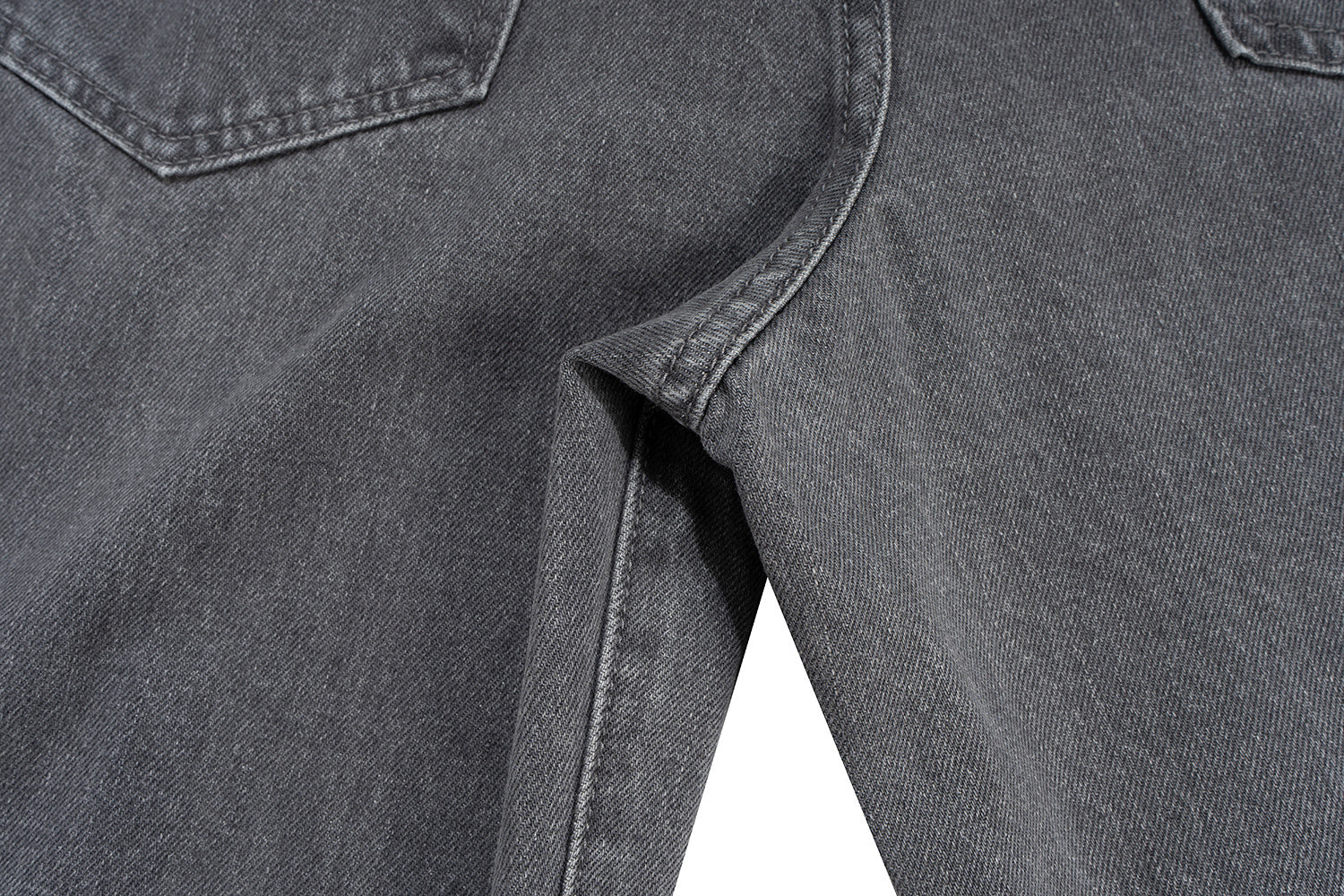 3-6-5.shop Button-Fly Washed Denim Pants