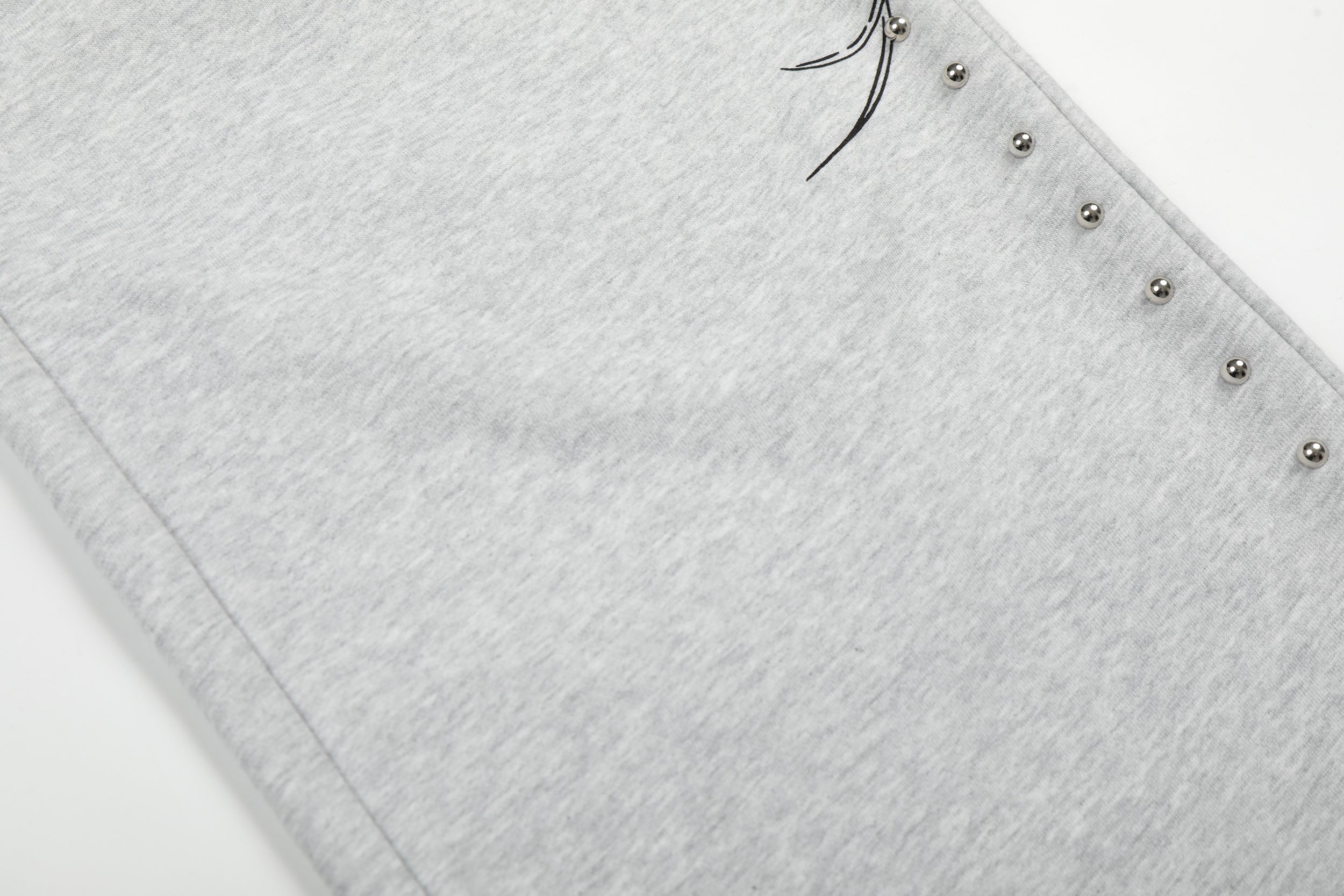 3-6-5.shop Gothic Line Graphic Wide-Leg Sweatpants