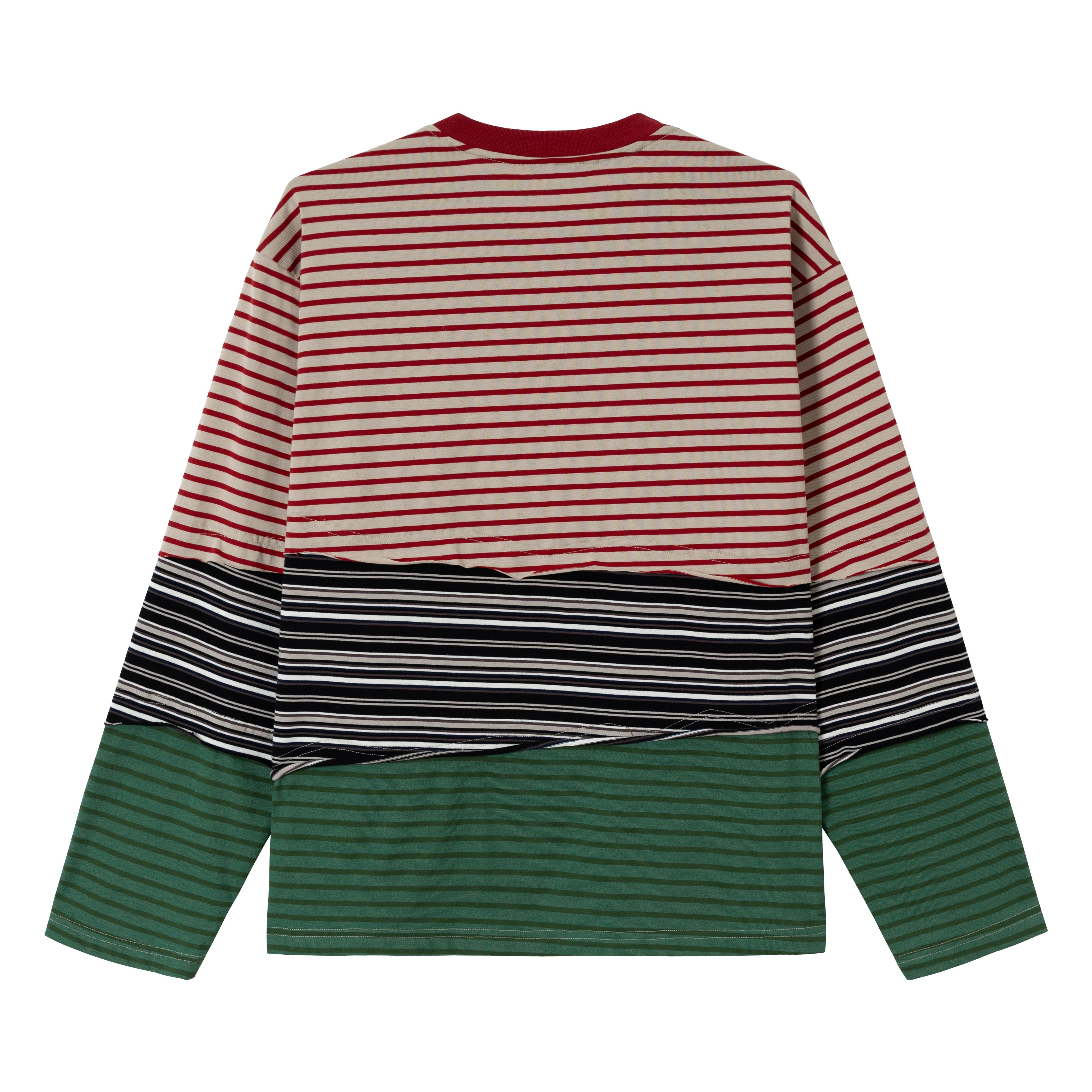 3-6-5.shop Striped Long Sleeve Tee