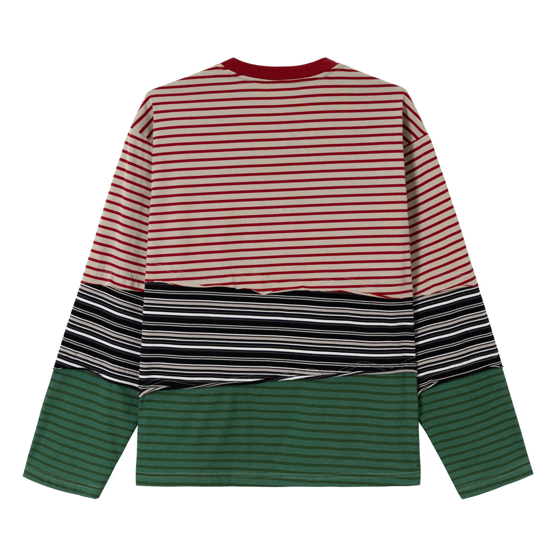 3-6-5.shop Striped Long Sleeve Tee