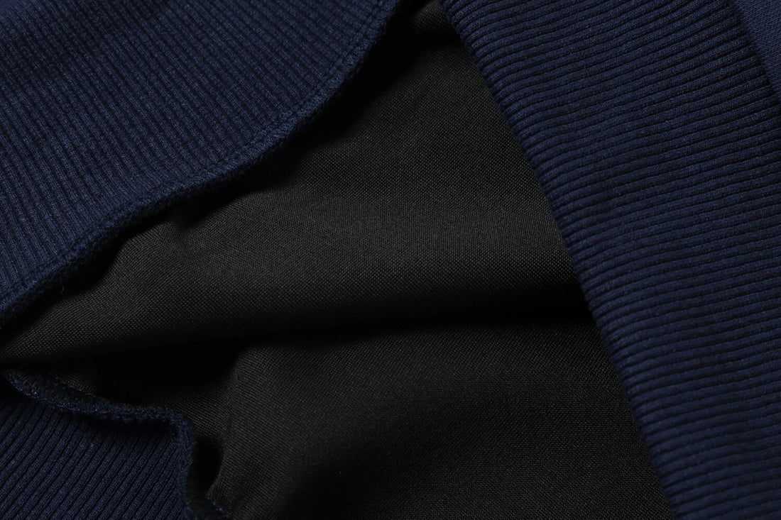 3-6-5.shop Layered Collar Half-Zip Pullover