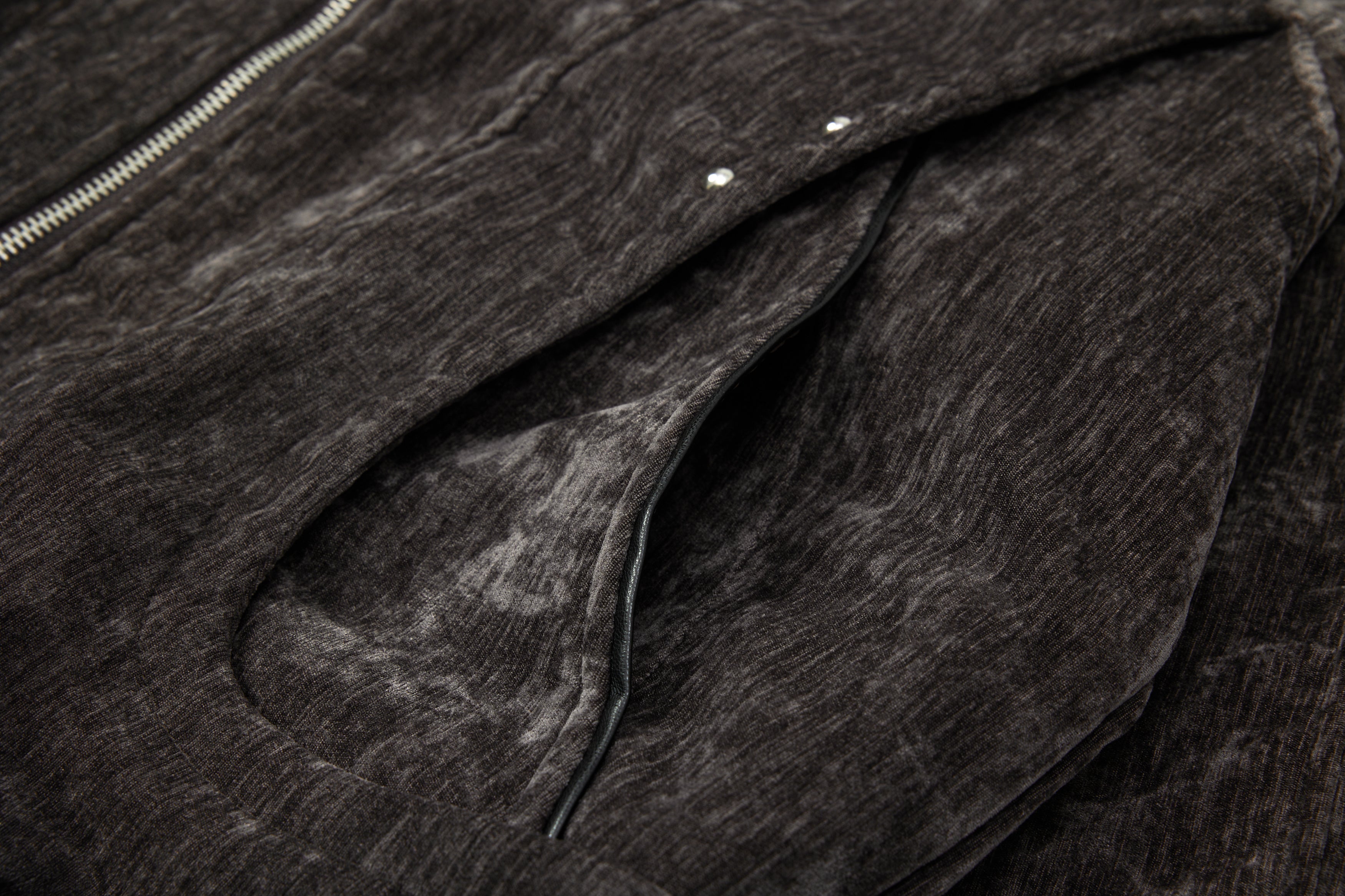 3-6-5.shop Chenille Panel Bomber Jacket
