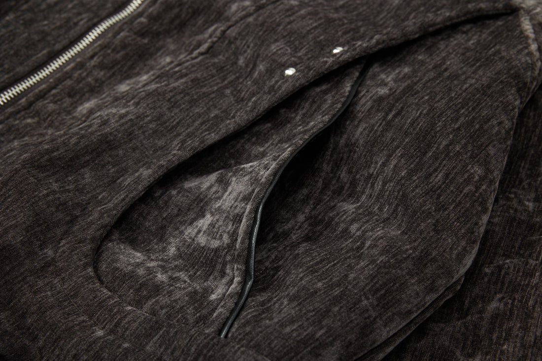 3-6-5.shop Chenille Panel Bomber Jacket