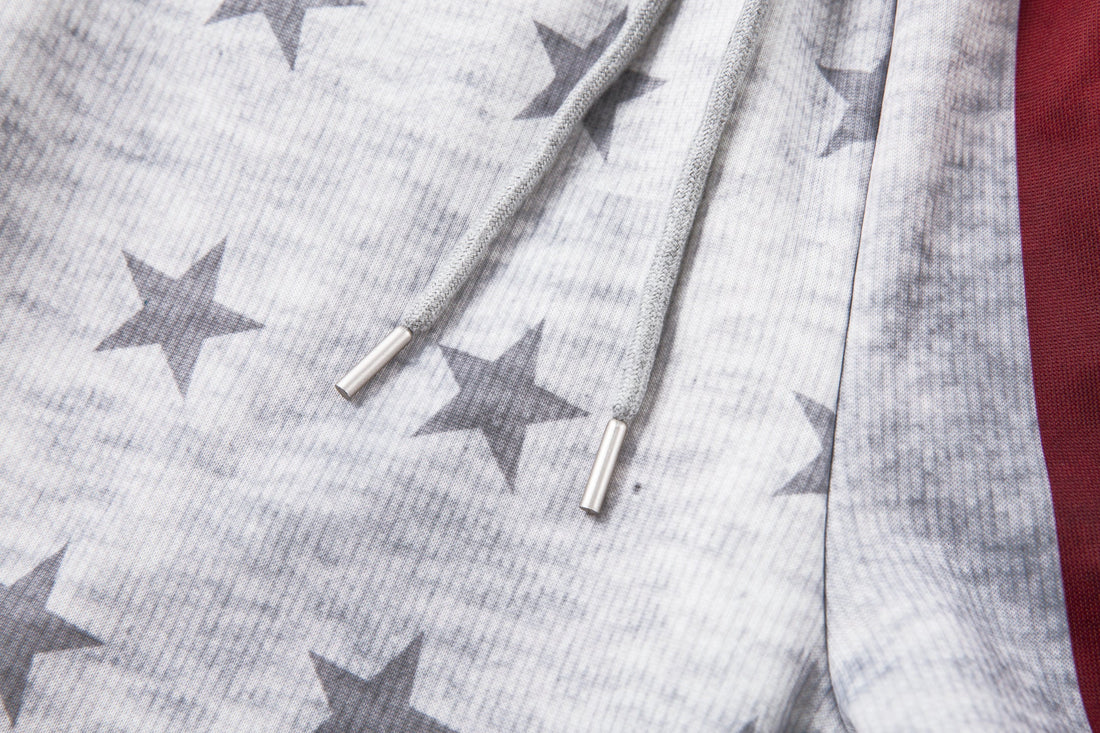 3-6-5.shop Star Stripe Wide-Leg Sweatpants