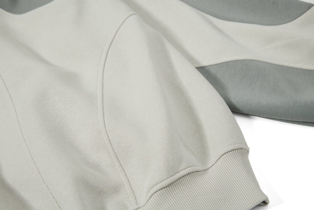 3-6-5.shop Multi-Panel Contrast Hooded Sweatshirt