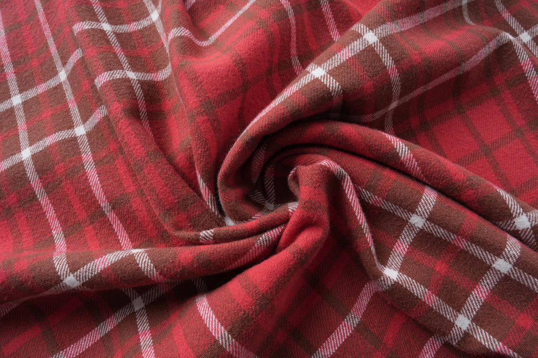 3-6-5.shop Patchwork Plaid Button-Up Shirt
