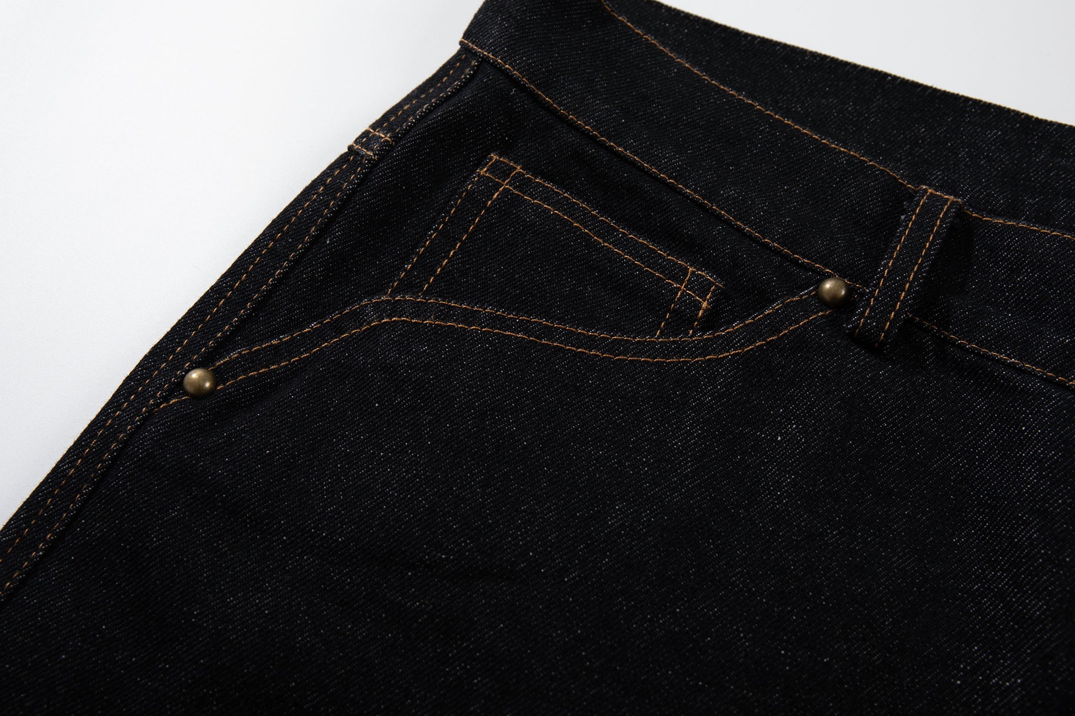 3-6-5.shop Curved Panel Wide Leg Denim Pants