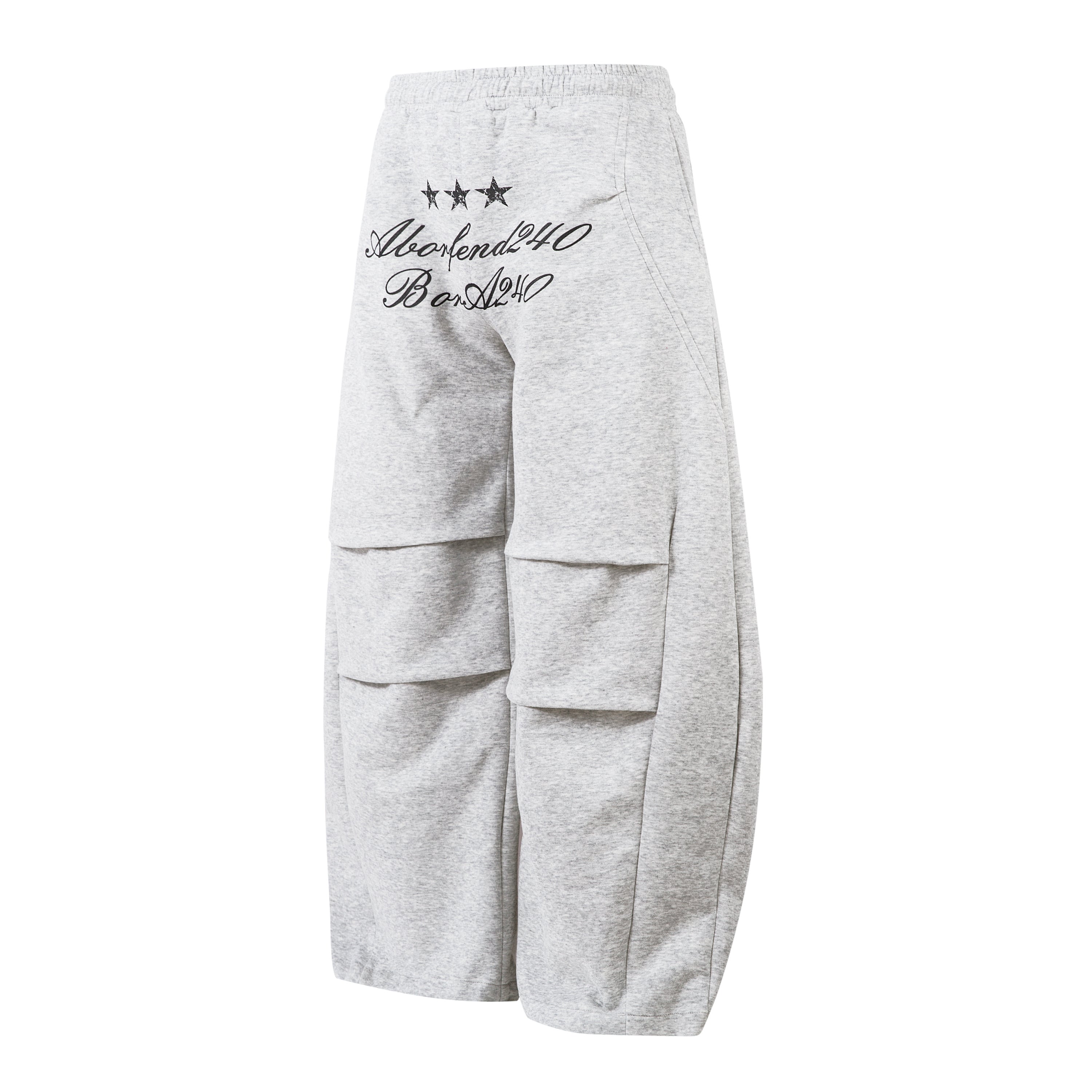 3-6-5.shop Embroidered Multi-Pocket Sweat Cargo Pants