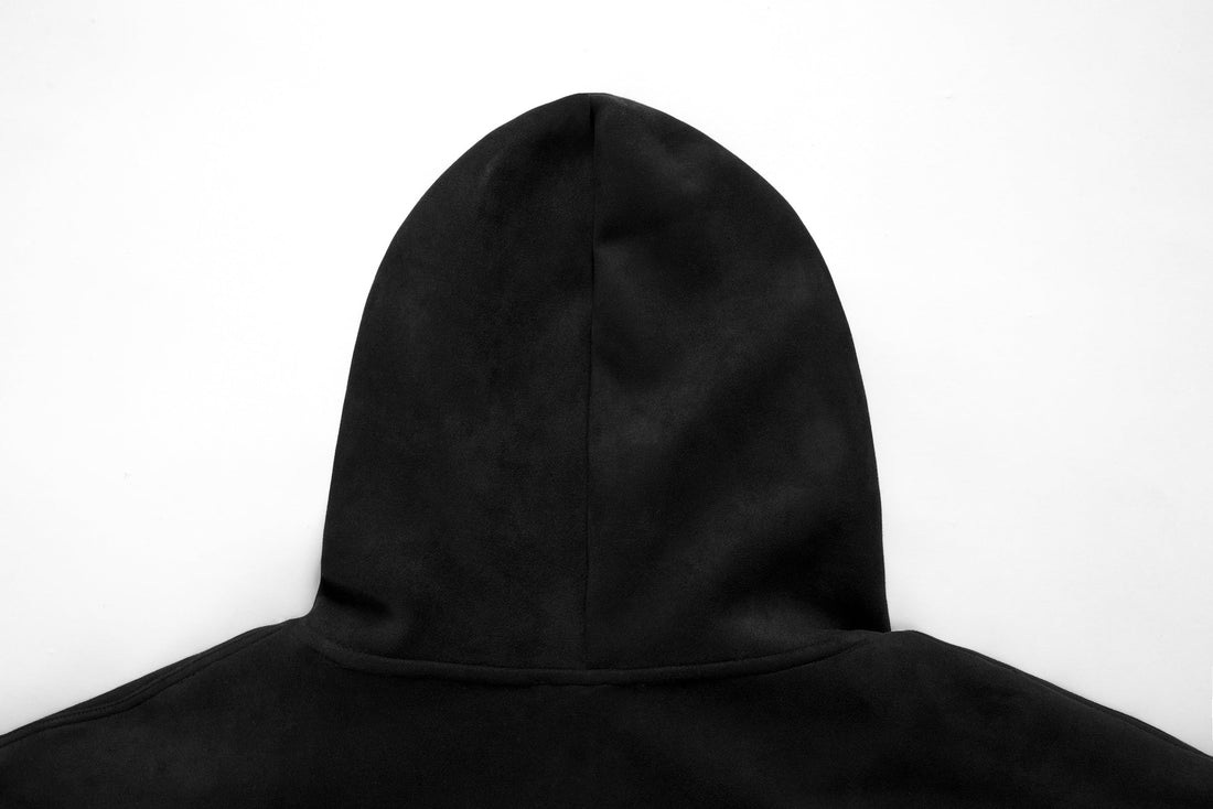 3-6-5.shop Gothic Embroidered Suede Zip Hoodie
