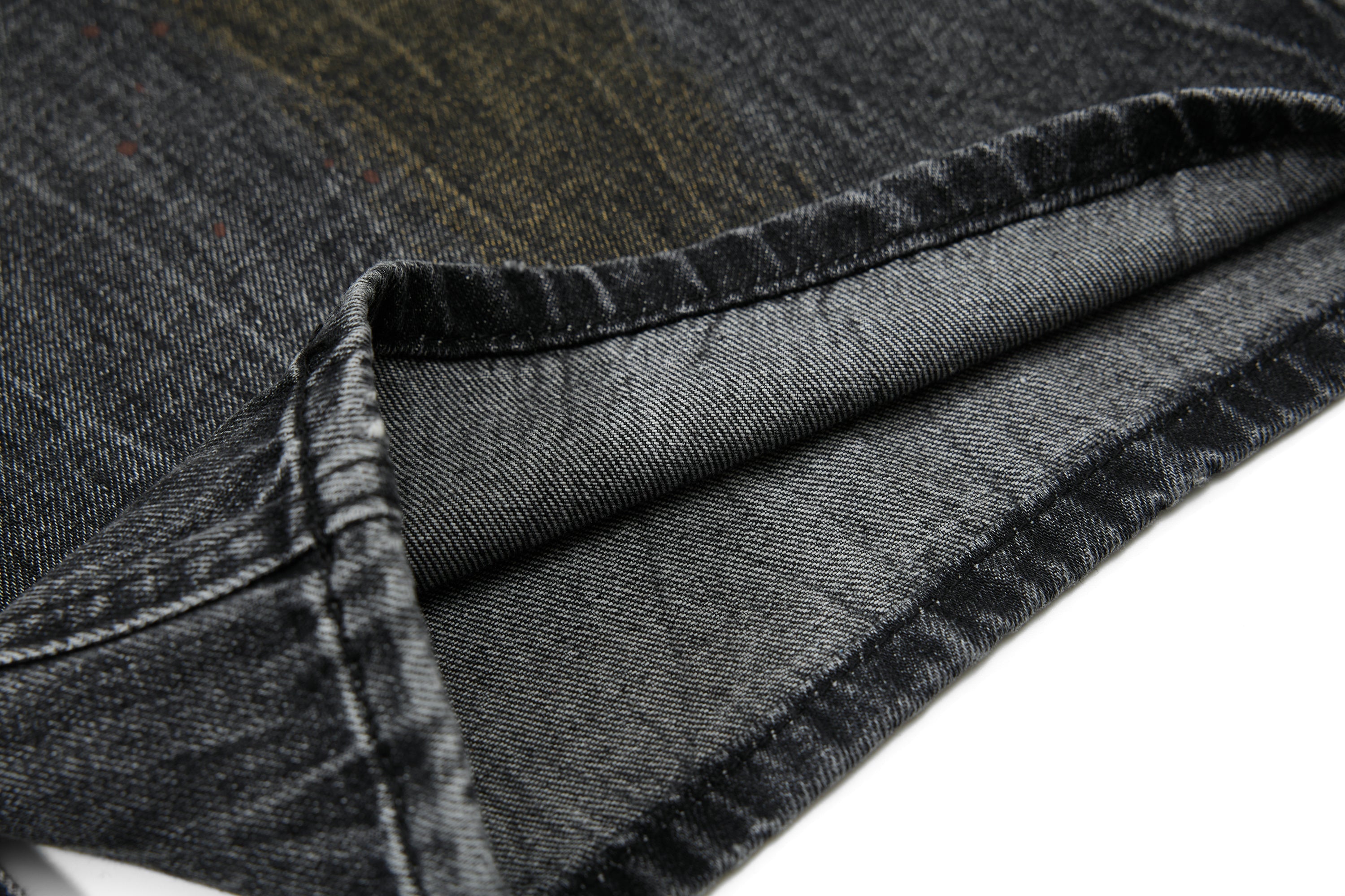 3-6-5.shop Vintage Washed Curved Denim Pants