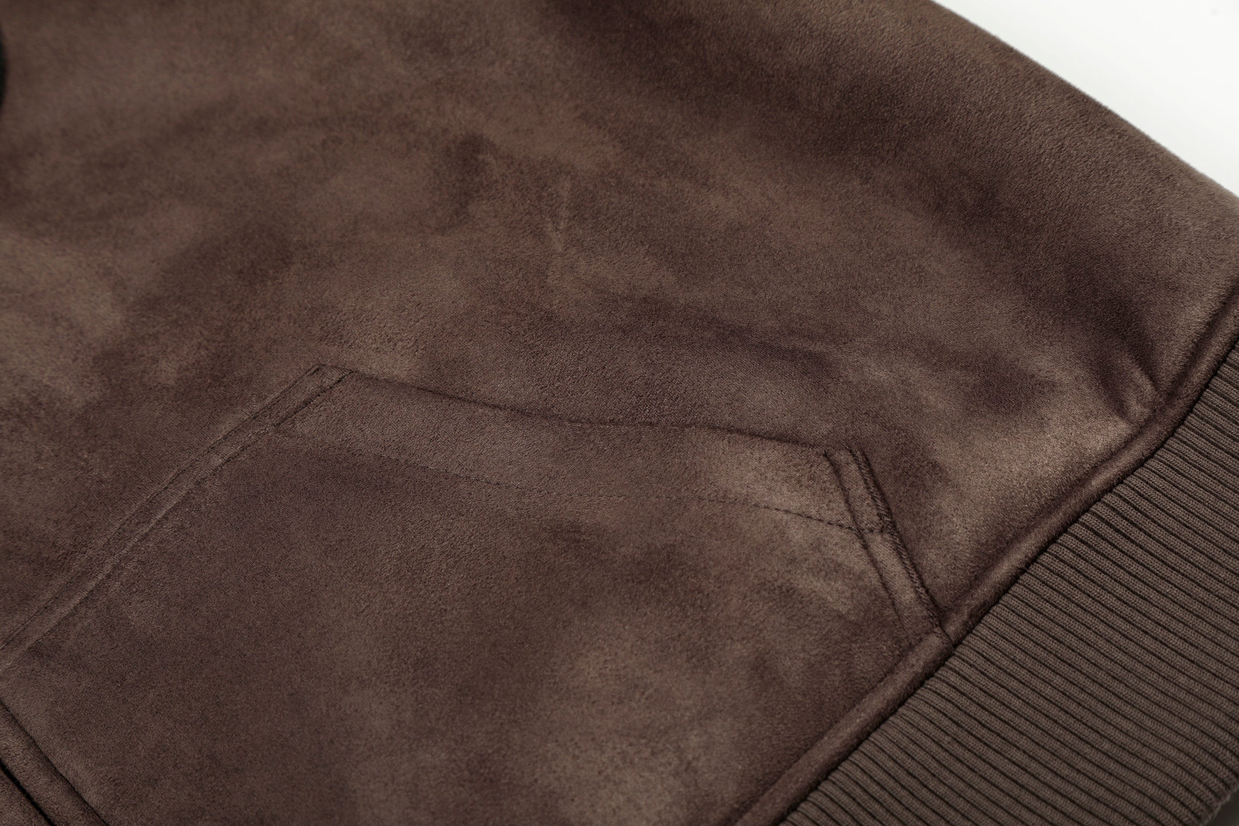 3-6-5.shop Fleece-Lined Brown Hooded Jacket
