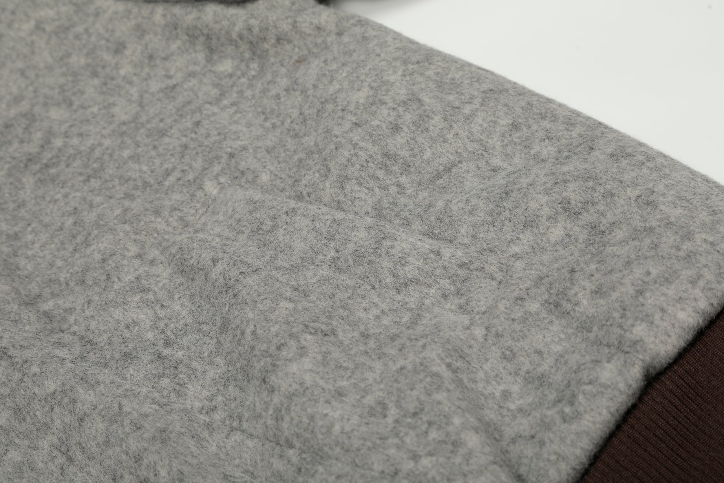 3-6-5.shop Wool Blend Fleece Hooded Bomber Jacket